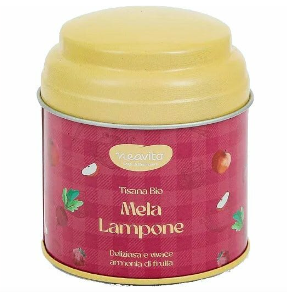 Barattolo di latta Neavita - Tisana Bio Mela e Lampone