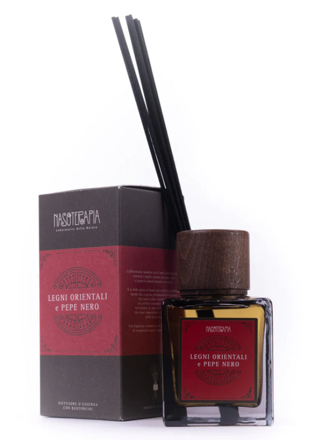 Diffusore a bastoncini - Legni orientali e pepe nero - Nasoterapia
