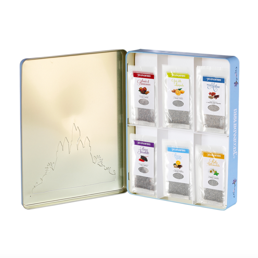 Cofanetto di latta - Magico Castello - Regina di Fiori