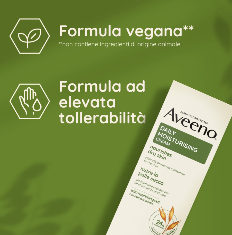 Aveeno - Daily Moisturising - Crema Idratante Corpo Senza Profumo