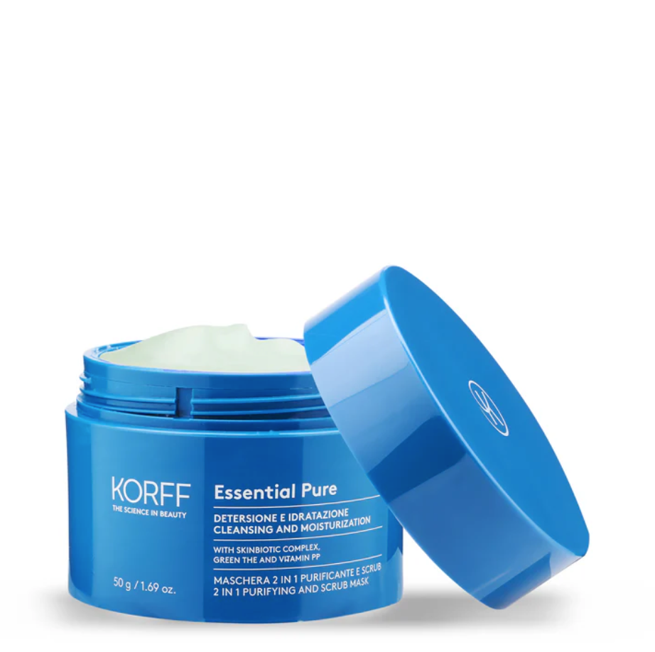 Korff - Essential Maschera 2 in 1 Purificante e Scrub