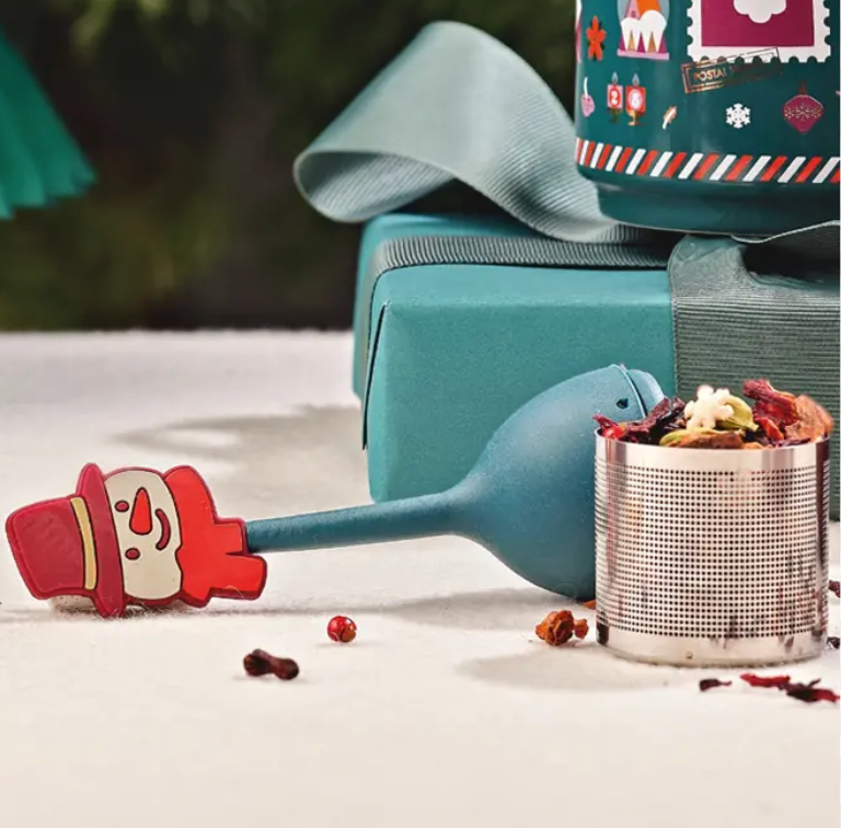 Neavita - Filtro in Acciaio e Silicone - Pupazzo di Neve