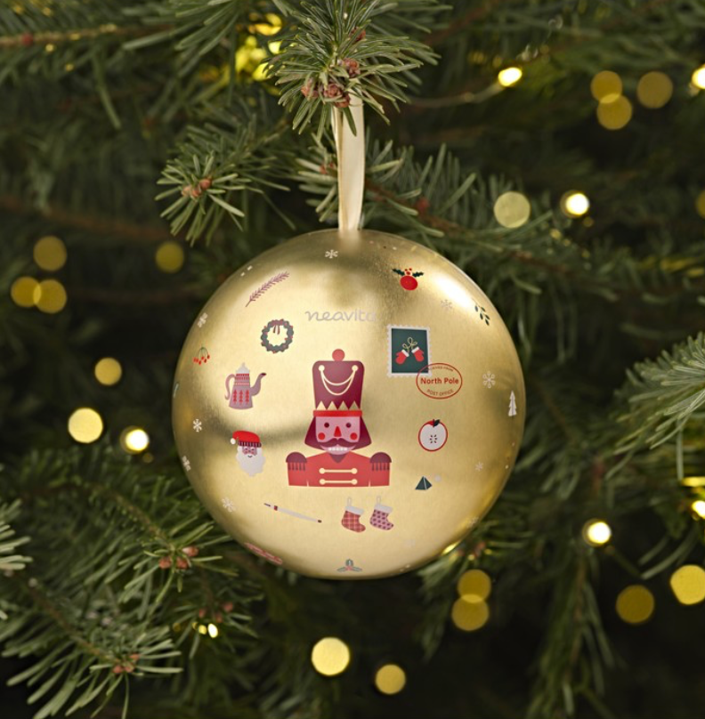 Neavita - Palla di Natale con Infuso FiltroScrigno - Stella d'Inverno