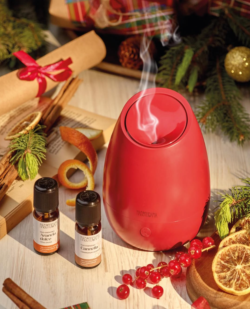 Purae - Kit Aria di Festa - Diffusore ad ultrasuoni Bloom Rosso