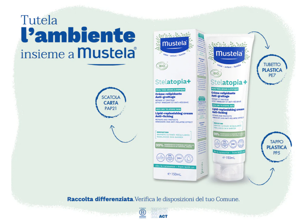 Mustela - Stelatopia Crema Relipidante BIO - Tubo
