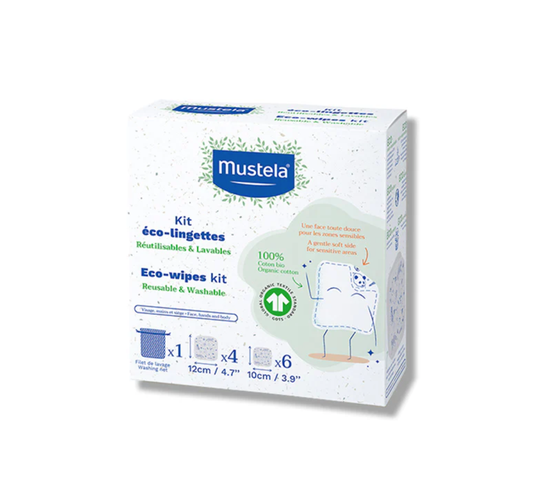 Mustela -  Kit Salviette Lavabili (Conf. Da 10 pz)