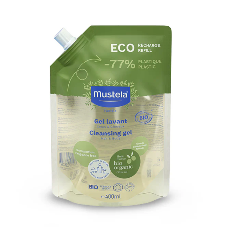 Mustela -  Ricarica Gel Detergente Corpo & Capelli BIO 400 ml