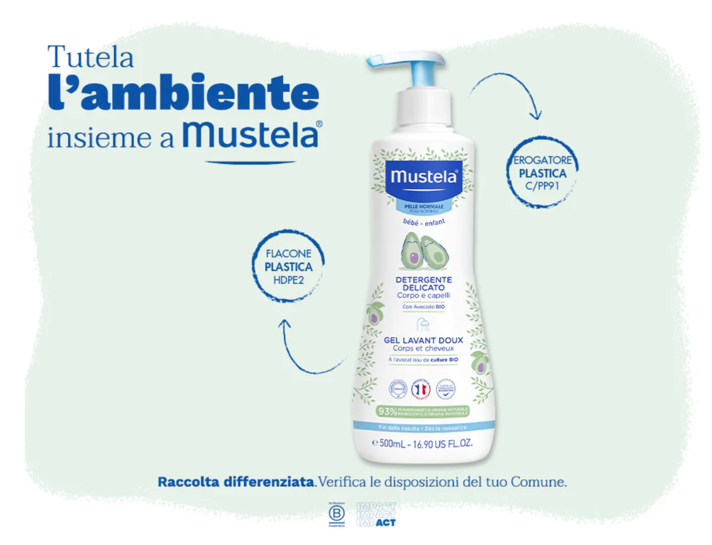 Mustela -  Detergente Delicato 500 ml