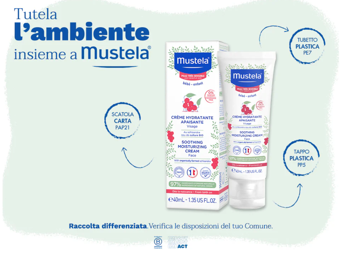 Mustela -  Crema Viso Lenitiva 40 ml