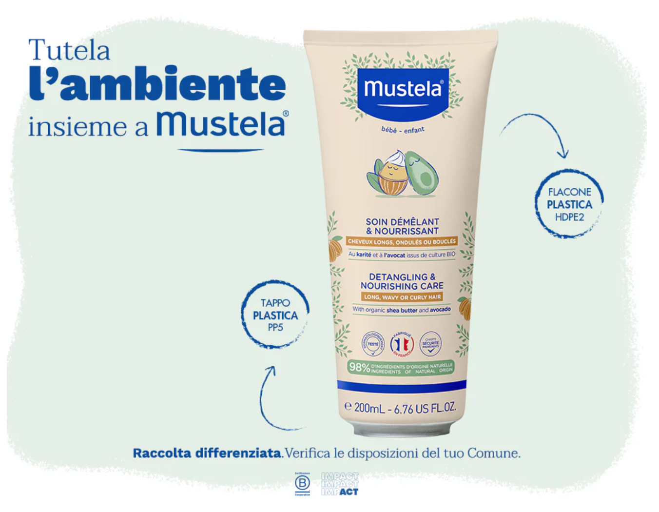 Mustela -  Balsamo Districante Capelli Ricci