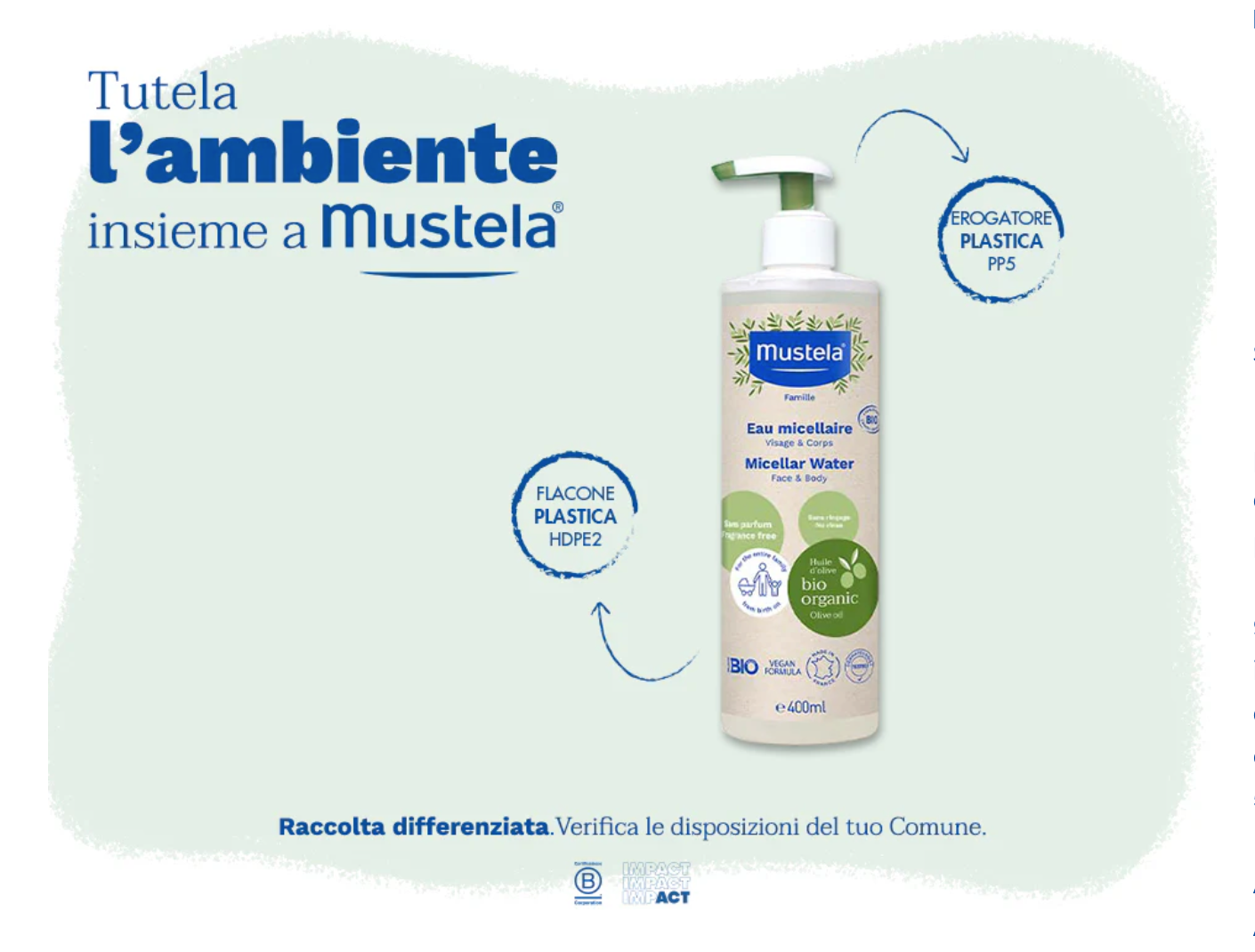Mustela -  Acqua Micellare BIO 400 ml