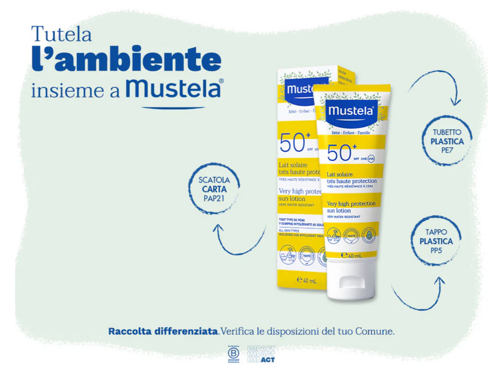Mustela - Latte Solare SPF 50+ Tubo 40 ml