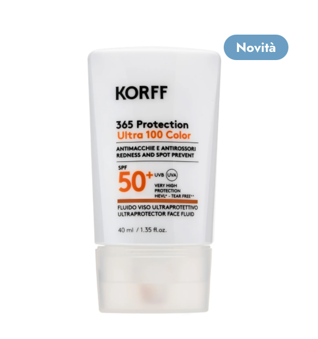 Korff - 365 Protection Ultra 100 Color Fluido Viso Ultraprotettivo SPF 50+