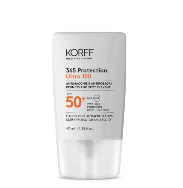 Korff - 365 Protection Ultra 100 Fluido Viso Ultraprotettivo SPF50+