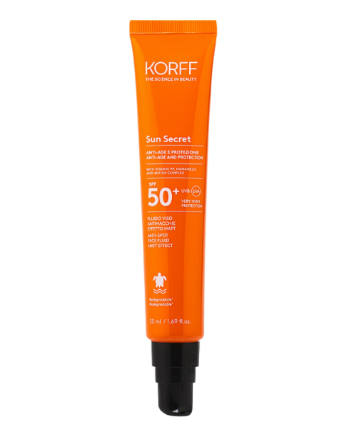 Korff - Sun Secret Fluido Viso Antimacchie Effetto Matt SPF 50+