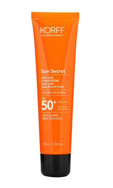 Korff - Sun Secret Latte Solare Corpo Protettivo ed Anti Age SPF 50