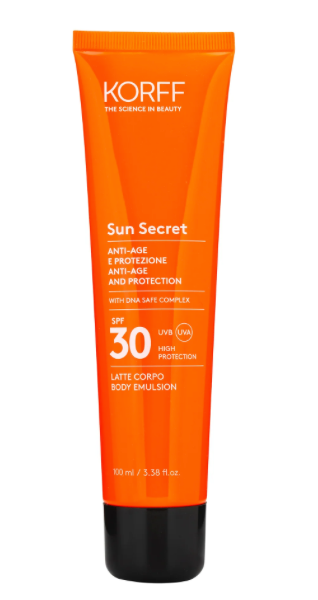 Korff - Sun Secret Latte Solare Corpo Protettivo e Anti Age SPF 30