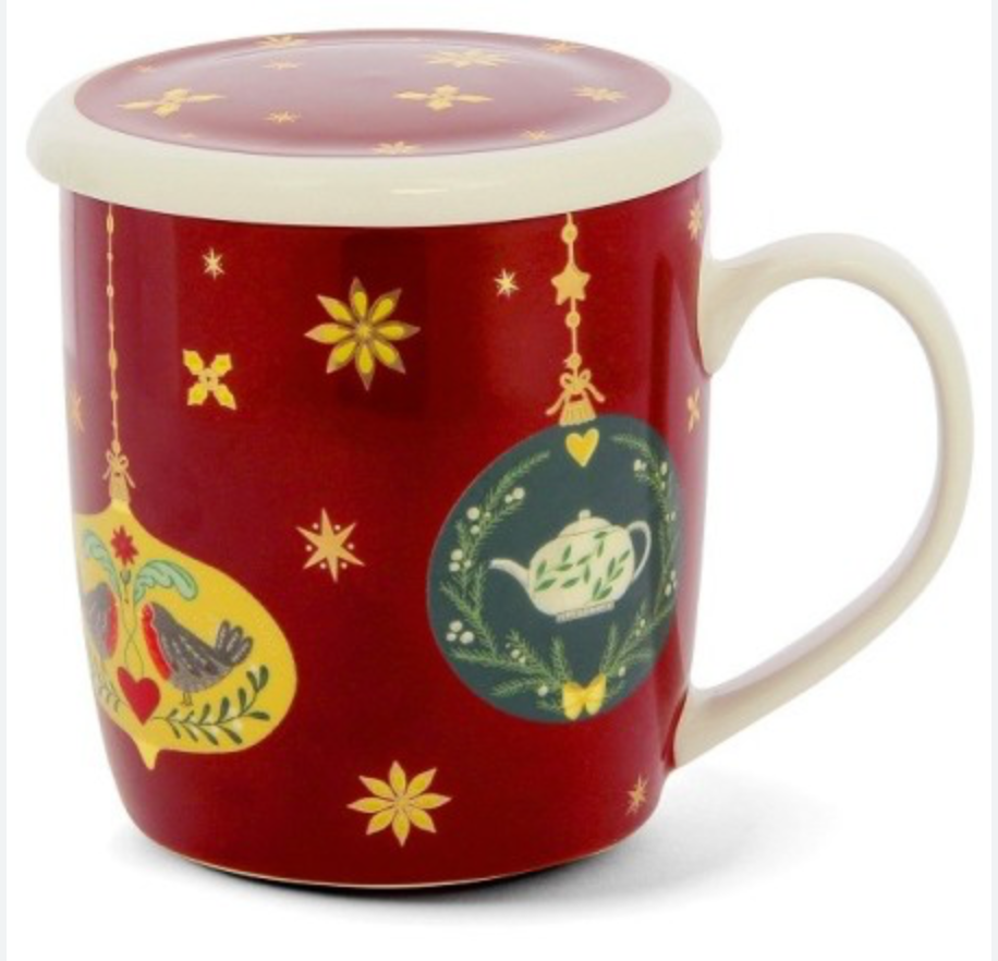 Neavita - Infusiera Natalizia con filtro e coperchio