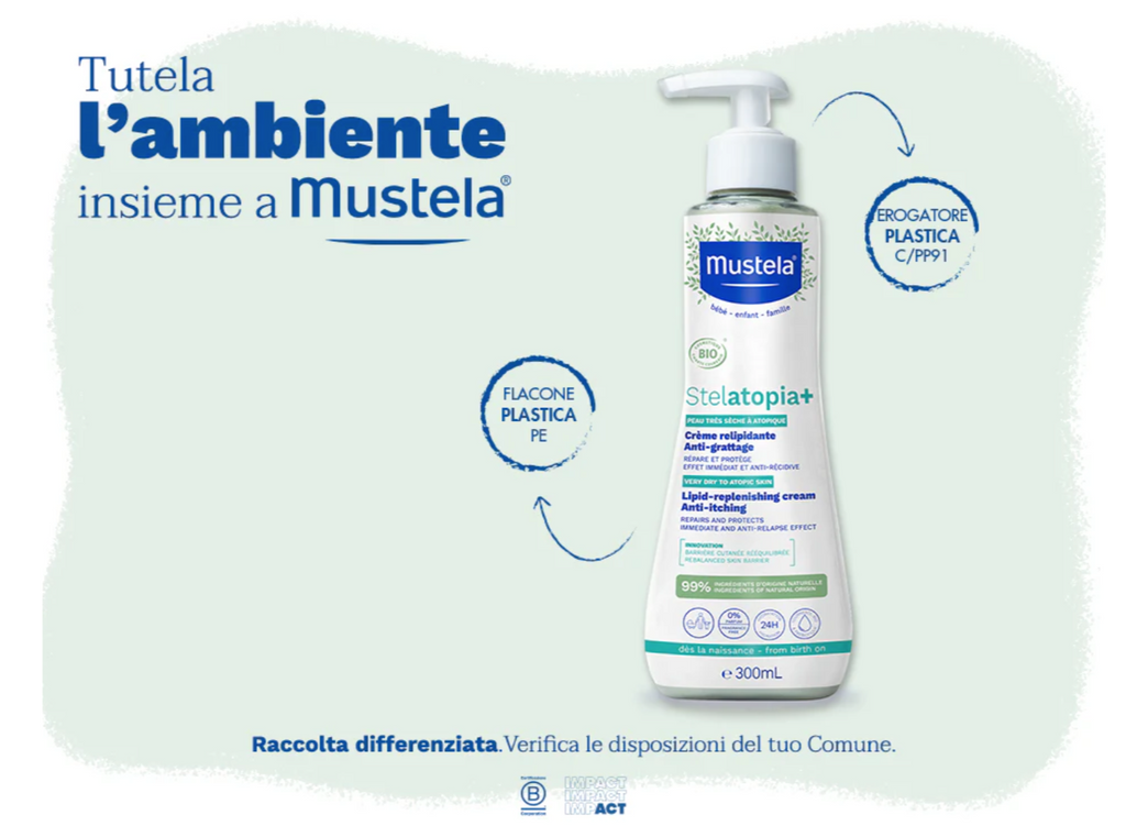 Mustela - Stelatopia Crema Relipidante BIO - Dispenser 500 ml